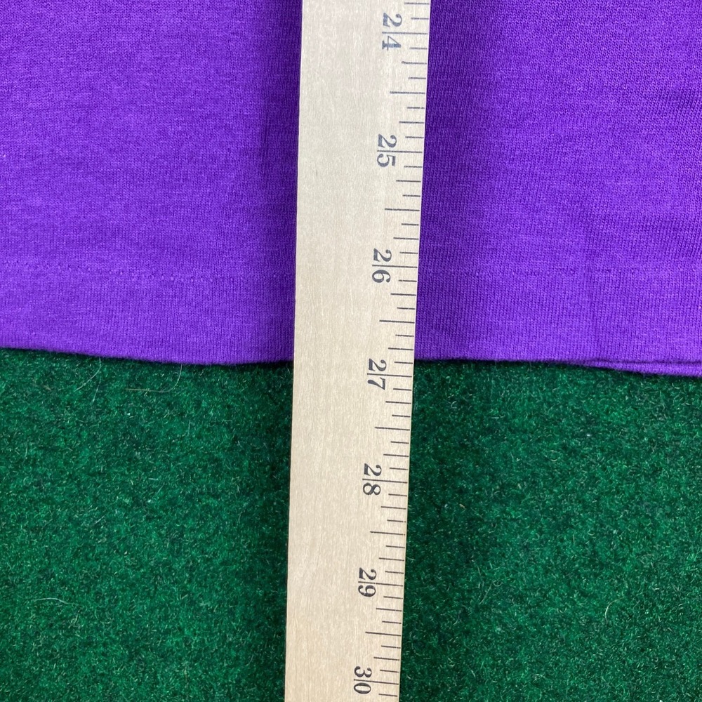 Vintage Dopey Shirt Mens L Purple Snow White Dwarf Cartoon Promo Big Print 90s - Picture 10 of 12